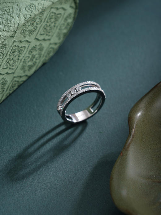 子佩集【曦光破晓】银S925戒指【FYJ-0788101】时尚点钻可移动2601 商品图2