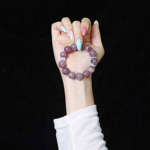【祈愿吉品】「粉棠星霜」紫马粉紫水晶手链高颜值小众送礼 商品图2