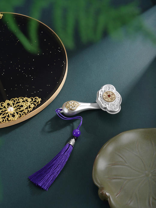 子佩集【如意顺遂】银S999手把件【HS011】如意可转动原创作品2601 商品图5