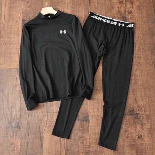 UA安德玛舒绒半高领保暖内衣套装强势来袭, 适合男士打底健身内穿百搭款式！ 商品图2