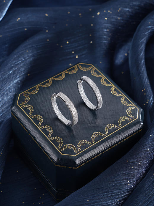 子佩集【清霜沉醉】银S925耳环【FYE-1579】时尚扣环圆圈2601 商品图7