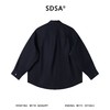 SDSA男装2026新款高贵轻奢新中式复古纯色纽扣立领衬衫百搭简约 商品缩略图4
