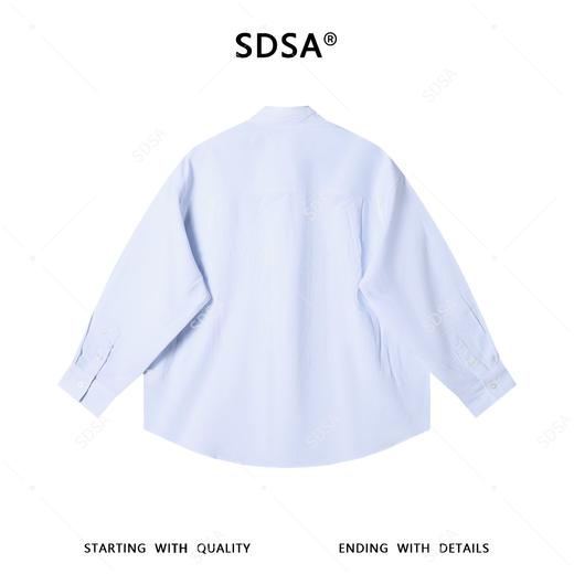 SDSA男装2026新款高贵轻奢新中式复古纯色纽扣立领衬衫百搭简约 商品图4