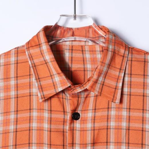 SDSA男装2026新款高贵轻奢时尚休闲格子格外长袖衬衫百搭简约衬衣 商品图1