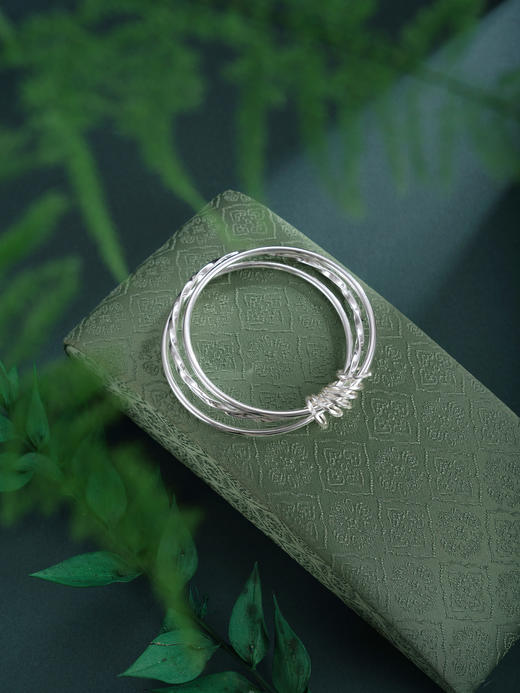 子佩集【三生之缘】银S9999手镯【TC0522798】三个圈2601 商品图3