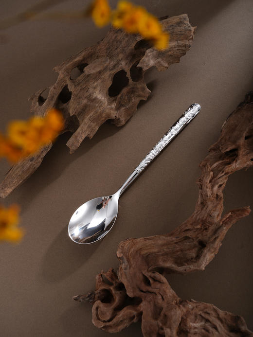 子佩集【莲开福续】银S999摆件【YH006600016】餐具鱼莲勺子2601 商品图2