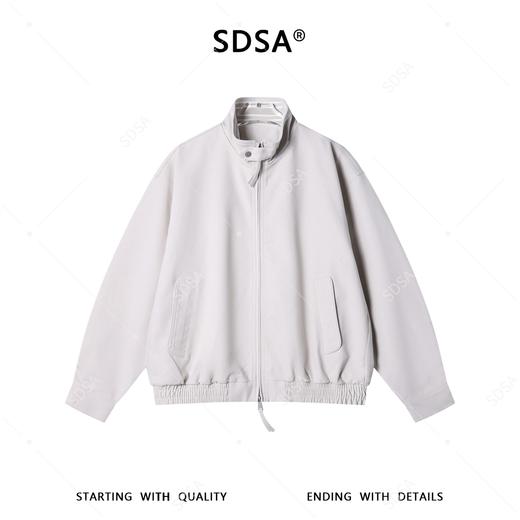 SDSA男装2026新款高贵轻奢美式简约纯色拉链立领夹克外套百搭宽松 商品图0