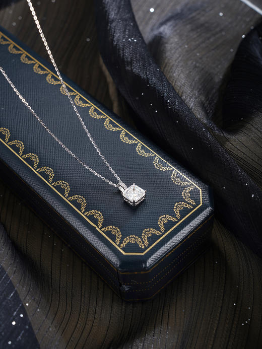 子佩集【气质方糖】银S925套链【YL-7468101M】项链时尚方块2601 商品图3