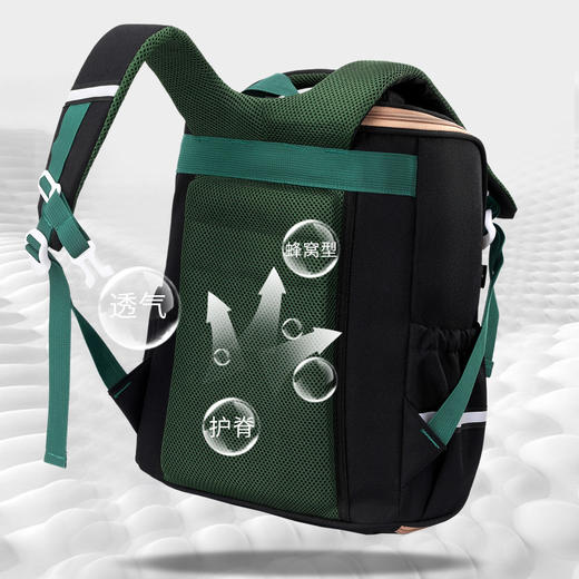 【强推荐！超减负超防水】新款1-3-6年级护脊减负 男女孩儿童书包 小学生英伦风学校背包書包 商品图4