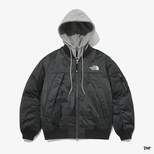 一店d 不退换，Z帅的北羽绒夹克！独家走韩的原单 今天就是给你们争取下的纯纯的福利‼️‼️
韩柜目前在售的假两件二合一可拆卸连帽工装羽绒夹克 太帅了 ！

填充优质80绒 轻盈又保暖 情侣款 
全现 商品图6