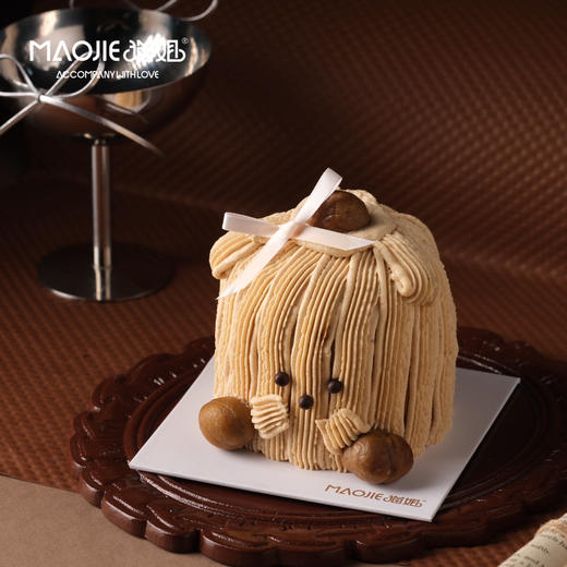 栗子修勾（巧克力蛋糕胚，栗子泥+焦糖薄脆+法芙娜脆珠，栗子奶油，4%糖） 商品图0