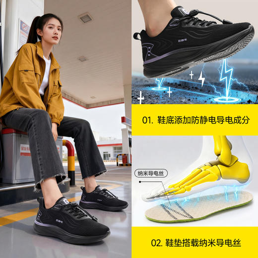 新品防静电实心底耐磨四季款工作鞋 不防砸不防刺 商品图9