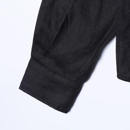 SDSA男装2026新款高贵轻奢韩版简约纯色亲肤长袖衬衫百搭极简衬衣 商品图3