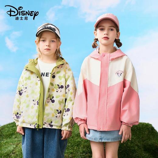 迪士尼儿童双面穿外套冲锋衣春秋款三防连帽韩系儿童宽松外套 商品图2