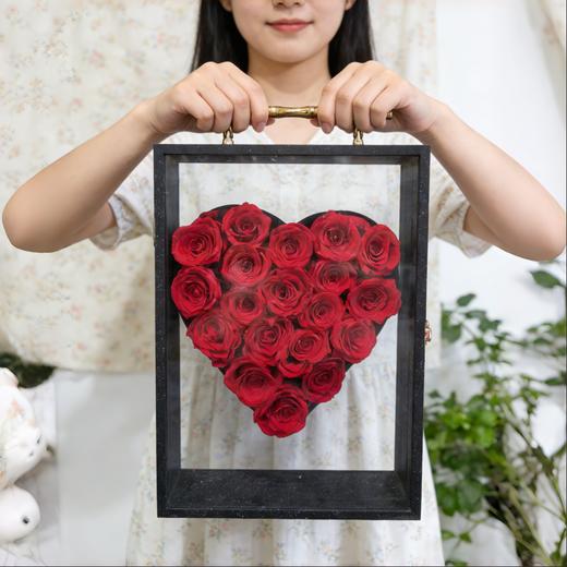 19支玫瑰永生花心形礼盒五选一 商品图3