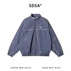 SDSA男装2026新款高贵轻奢韩版拉条刺绣字母拉链立领夹克外套百搭 商品缩略图0