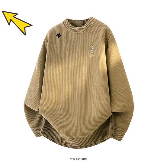 F020117冬季新款简约风高领针织衫毛衣 商品图1