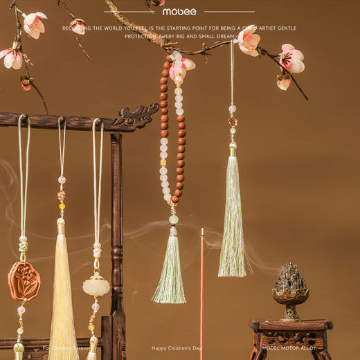 mobee非遗雅韵香饰手工diy串珠挂饰儿童玩具女孩首饰生日新年礼物 商品图4