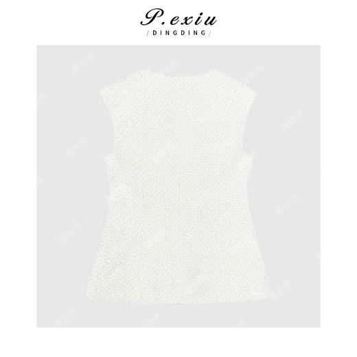 04-2潘依绣丁丁宠粉小香千金风修身气质马甲背心Q13972 商品图1