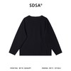 SDSA男装2026新款高贵轻奢韩版休闲纯色圆领长袖T恤百搭简约上衣 商品缩略图4