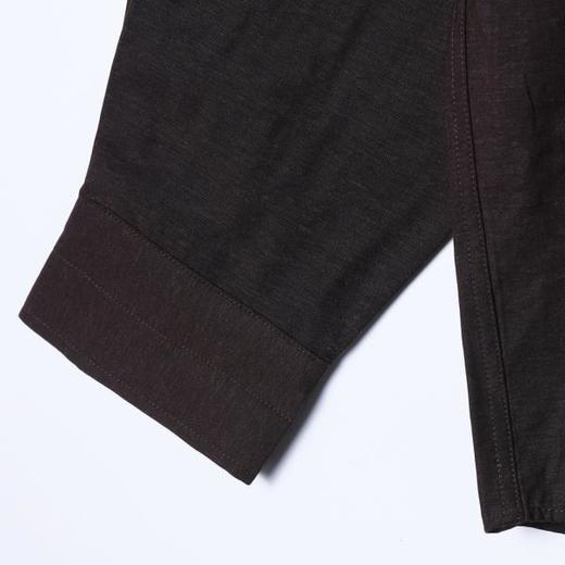 SDSA男装2026新款高贵轻奢新中式复古纯色纽扣立领衬衫百搭简约 商品图3