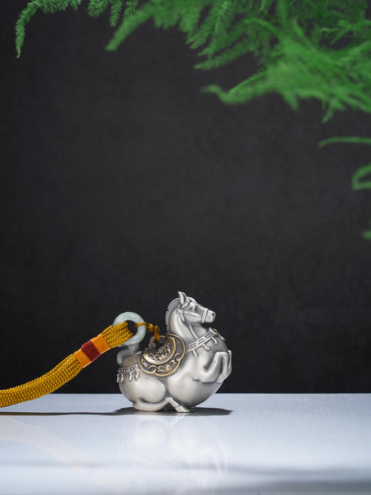 子佩集【马跃长安】银S999手把件【HS010】原创作品2601 商品图2