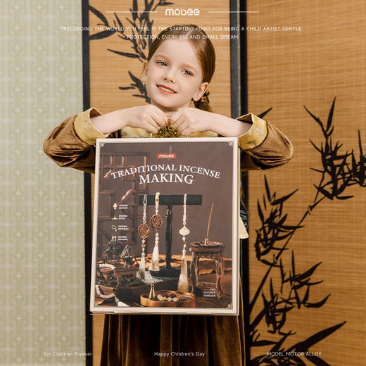 mobee非遗雅韵香饰手工diy串珠挂饰儿童玩具女孩首饰生日新年礼物 商品图6