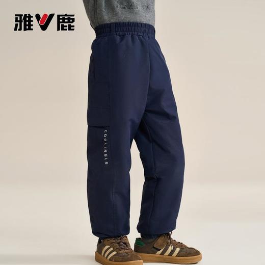 V/雅鹿2025新款儿童羽绒裤中大童男女童加厚保暖外穿滑雪裤子 商品图4