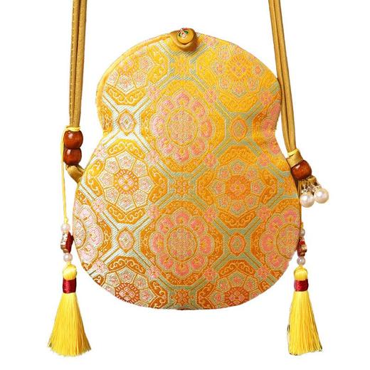 2026马年春节红包利是封葫芦零钱包宋锦手机包新年背带便携斜跨包 商品图4