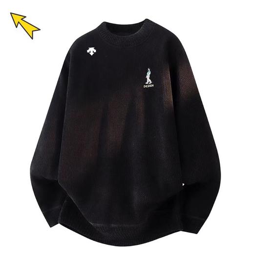 F020117冬季新款简约风高领针织衫毛衣 商品图0