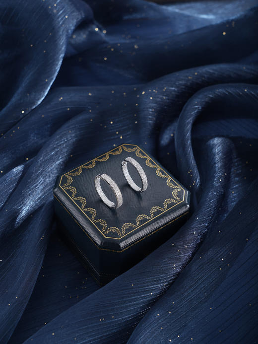 子佩集【清霜沉醉】银S925耳环【FYE-1579】时尚扣环圆圈2601 商品图3