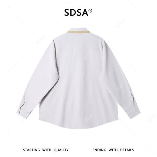 SDSA男装2026新款高贵轻奢美式复古宽松垂感长袖衬衫休闲百搭衬衣 商品图4