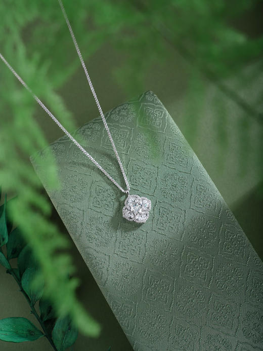 子佩集【四叶凌霜】银S925套链【YL-7490101】项链时尚四叶草2601 商品图3