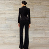 IWY/黑色西装套装女秋冬高级感阔腿裤两件套商务风职业装工作服CP2580 商品缩略图4