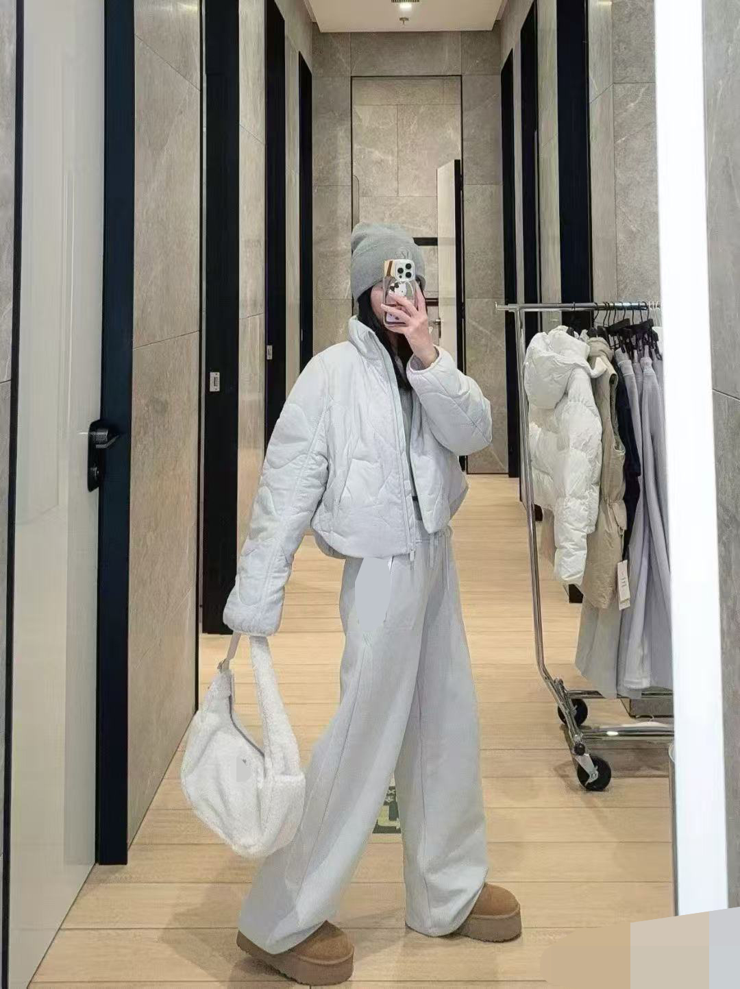 22-6 纯圆正少量 lu轻量透气防水复古运动棉服 又轻又暖 我穿8码