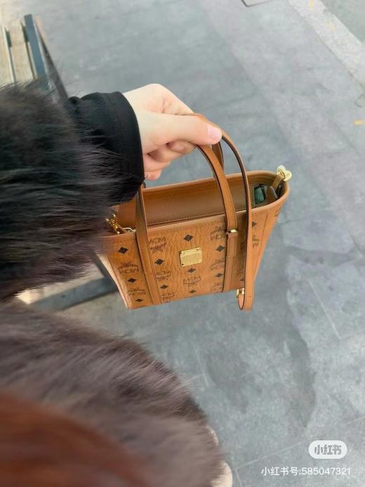F020129迷你菜篮子包购物包干邑色女生通勤百搭包 商品图2