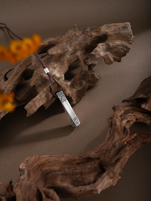 子佩集【祥云拓境】银S999套链【E298】项链仿古方块平安2601 商品图3