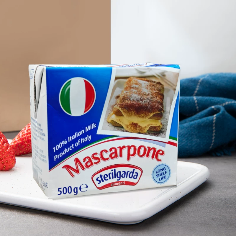 【新日期】500克 琪雷萨 马斯卡布尼奶酪 纸盒装 马斯卡彭芝士提拉米苏原料