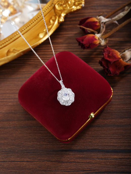 子佩集【芳华生香】银S925套链【YL-8129101】项链时尚花朵钻2601 商品图2