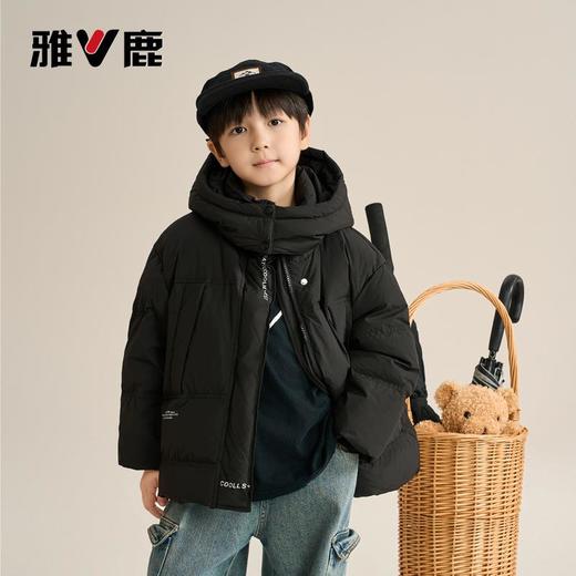 V/雅鹿2025新款冬季儿童羽绒服男女童加厚亲子款羽绒服连帽外套 商品图1