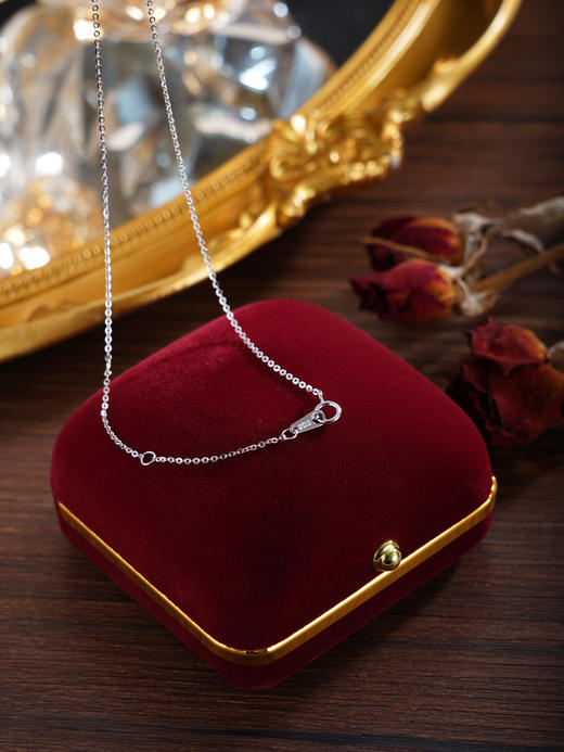 子佩集【气质方糖】银S925套链【YL-7468101M】项链时尚方块2601 商品图5