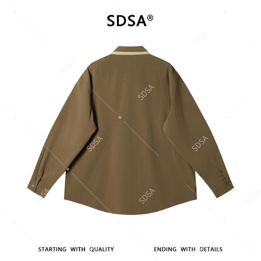 SDSA男装2026新款高贵轻奢美式复古宽松垂感长袖衬衫休闲百搭衬衣 商品图4