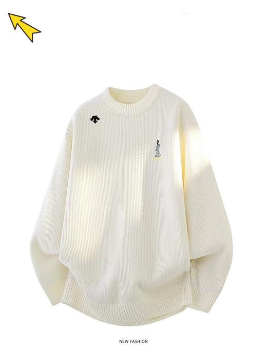 F020117冬季新款简约风高领针织衫毛衣 商品图2