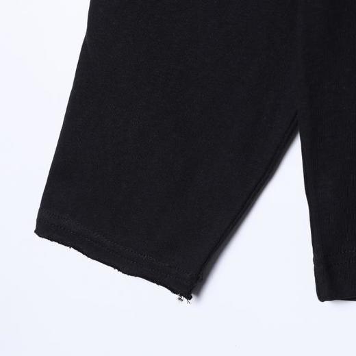 SDSA男装2026新款高贵轻奢韩版休闲纯色圆领长袖T恤百搭简约上衣 商品图3