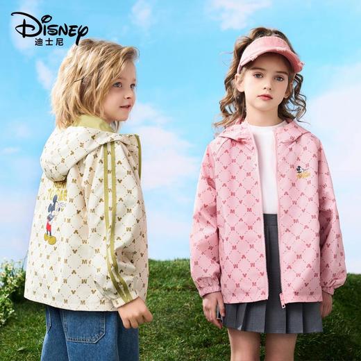 迪士尼儿童双面穿外套冲锋衣春秋款三防连帽韩系儿童宽松外套 商品图2