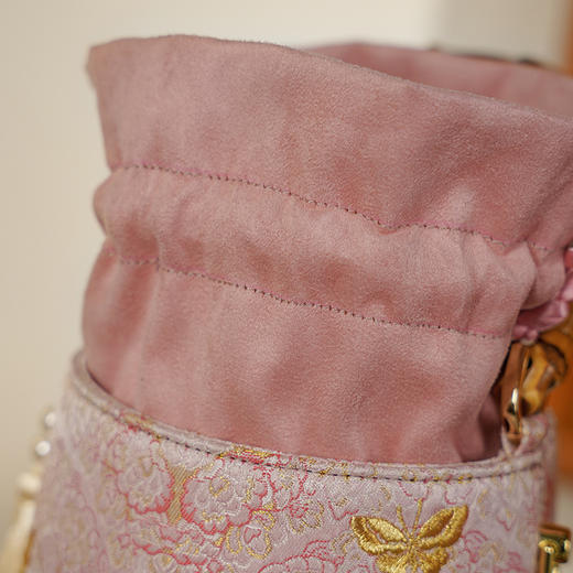 绣花手提包 古风旗袍宴会手提包 高精密刺绣小水桶包 商品图2