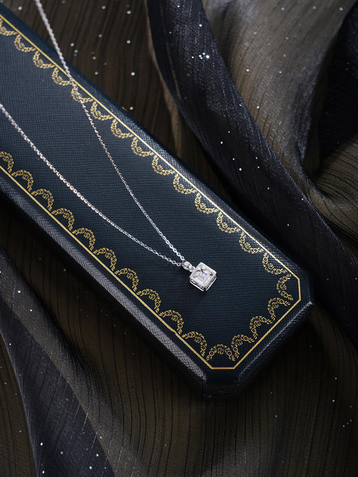 子佩集【气质方糖】银S925套链【YL-7468101M】项链时尚方块2601 商品图4