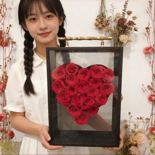 19支玫瑰永生花心形礼盒五选一 商品图4