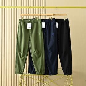 春秋季新款复合加绒加厚虎头刺绣防泼水机能工装裤宽松束脚长裤！！