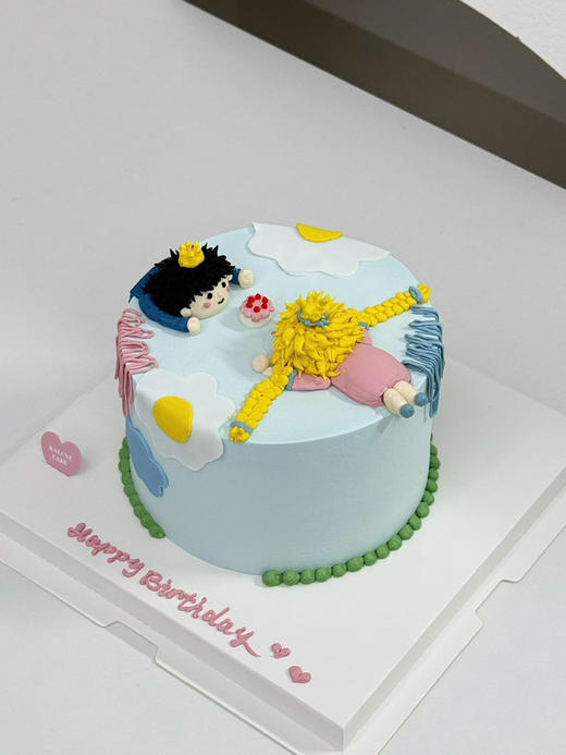 手绘龙凤胎&情侣蛋糕&男生女生蛋糕 商品图0